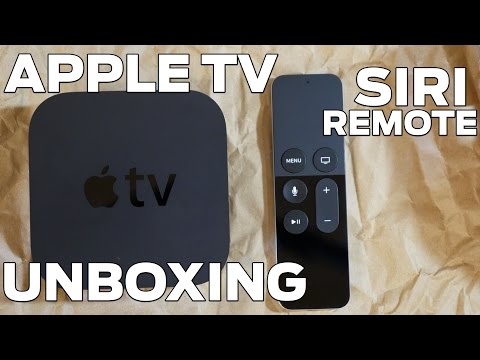 FIRST APPLE TV WITH SIRI REMOTE UNBOXING!
