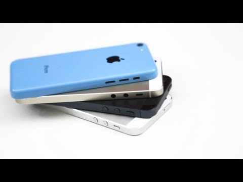 Leaked Gold / Champagne iPhone 5s Housing Versus Blue iPhone 5c