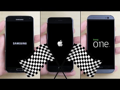 iPhone 6 vs. Galaxy S5 vs. HTC One (M8) Speed Test