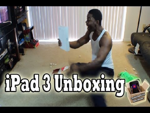 THE BEST NEW iPAD/iPad 3 UNBOXING EVER!!!!