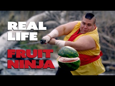 FRUIT NINJA IN REAL LIFE TO DUBSTEP!