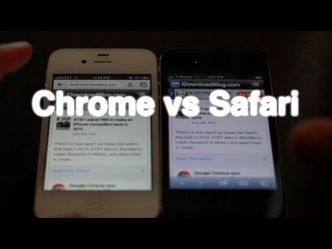 Google Chrome vs Safari on iPhone iOS