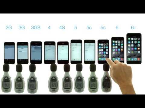 Speaker Volume Test: iPhone 6 Plus vs 6 vs 5s vs 5c vs 5 vs 4S vs 4 vs 3GS vs 3G vs 2G [No Music]