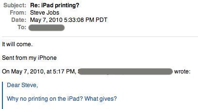 Drucken mit Apple iPad bald möglich?
