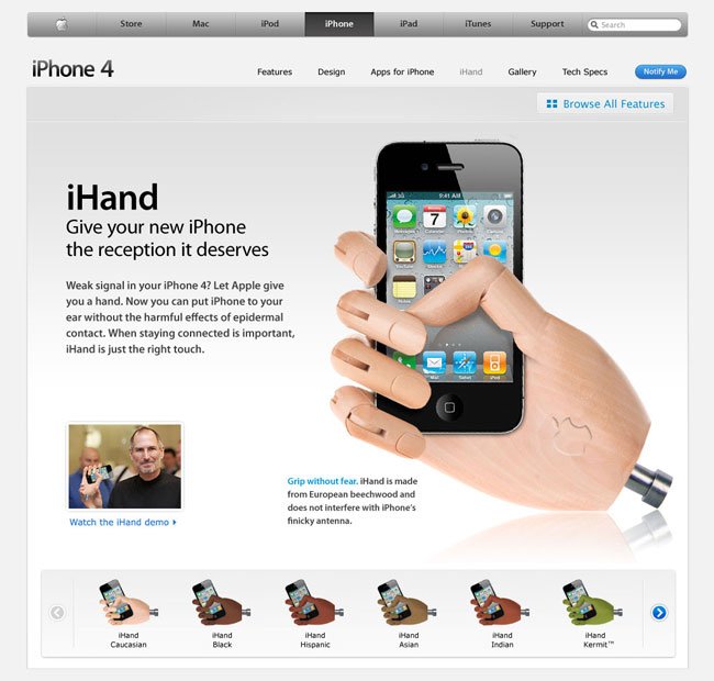 iHand, die Lösung für das iPhone 4 Netzproblem beim Halten des iPhone 4 in der Hand
