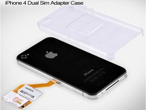 Dual SIM Adapter für iPhone 4 - zwei SIM Karten in einem iPhone 4