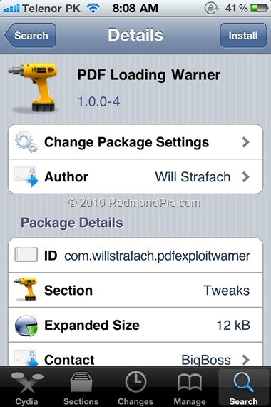 iOS 4 Sicherheitslücke mit PDF Loading Warner schließen