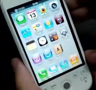 Apple iOS 4 auf HTC Android Smartphone