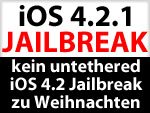 Kein untethered iOS 4.2.1 Jailbreak von Comex zu Weihnachten