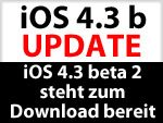 Download iOS 4.3 b2 für iPhone 4 & 3GS, iPad, iPod touch 4G & 3G ohne iPad Gesten