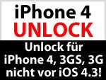 iPhone 4 unlocken? iPhone Unlock leider erst nach iOS 4.3 Release
