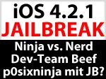 Ninja vs. Nerd Game - gewinnt p0sixninja das Spiel mit einem untethered iOS Jailbreak 4.2.1 ?