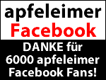 Woohah! 6000 apfeleimer Facebook Fans!! DANKE AN ALLE!