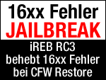 iTunes Fehler 1600, 1603, 16xx mit iREB RC3 beheben (Wiederherstellung mit Custom Firmware)