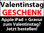 Valentinstag Geschenk: iPad mit Gravur vom Apple Store heute bestellen
