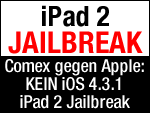 Apple schließt iPad 2 Jailbreak Exploit von comex in iOS 4.3.1