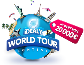 iDealy Gewinnspiel - Weltreise und Apple iPad 2 gewinnen