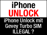 iPhone Unlock mit Gevey SIM illegal?