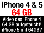 Video des iPhone 4 mit 64GB! iPhone 5 = verbessertes iPhone 4 mit mehr Speicher?