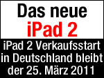 Apple iPad 2 in Deutschland ab 25. März erhältlich!