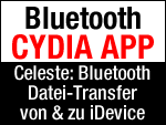 Dateien MP3 Fotos am iPhone per Bluetooth verschicken, senden & empfangen - Cydia App Celeste machts möglich!