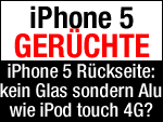 Apple iPhone 5 mit Rückseite aus Alu wie iPod touch 4G?