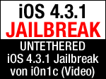i0n1c zeigt untethered iOS 4.3.1 Jailbreak im Video