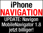 Navigon MobileNavigator 1.8 - iPhone Navi zum Update günstiger!