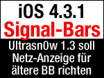 Ultrasn0w 1.3 soll Signal / Netzbalken-Anzeige unter iOS 4.3.1 wieder richten!