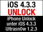 iPhone Unlock mit Ultrasn0w 1.2.3 unter iOS 4.3.3!