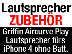 iPhone 4 Lautsprecher Griffin Aircurve Play - ohne Batterie & Kabel!
