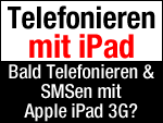 Telefonieren & SMS schreiben mit Apple iPad 3G!