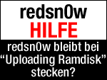 Was tun, wenn Redsn0w bei Uploading Ramdisk stehenbleibt?