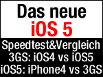 Speed Test: iPhone 4 vs. 3GS unter iOS 5 beta & iOS 5 vs. iOS 4 auf iPhone 3GS!