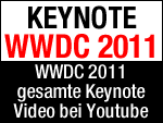 Apple WWDC 2011 Keynote als Video bei youtube!