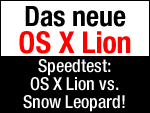 Lion gegen Snow Leopard im Speedtest!
