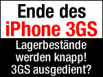 Apple iPhone 3GS - Bestände werden knapp!