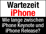 Zeit zwischen Keynote bis iPhone 5 Release