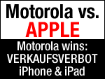 Motorola vs. Apple: Verkaufsverbot iPhone & iPad?