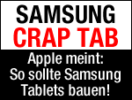 Samsung Crap Tab soll Apple Patent Probleme lösen