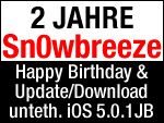 Untethered iOS 5.0.1 Jailbreak mit Sn0wbreeze v2.9