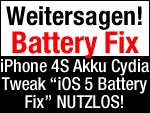 NUTZLOS: iPhone 4S iOS5 Battery Fix!
