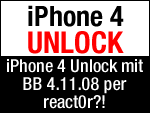 iOS 5 4.11.08 iPhone 4 Unlock mit react0r?