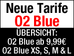 Übersicht neue O2 Blue Tarife: XS, S, M & L!