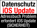 iOS Update - Adressbuch Datenschutz Path