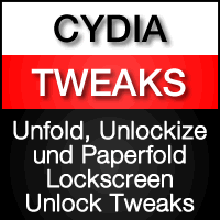 Lockscreen Tweaks Unfold, Unlockize, Paperfold