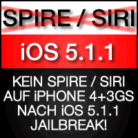 Kein Spire unter iOS 5.1.1 - iPhone 4 Siri Port eingestellt!