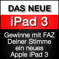 FAZ verlost neues iPad 3 - Hier abstimmen