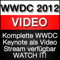 Komplettes WWDC 2012 Keynote Video anschauen als Stream