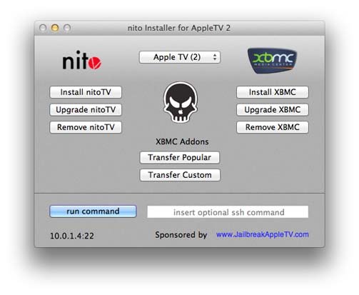 nito installer - XMBC auf AppleTV 2 mit Jailbreak installieren